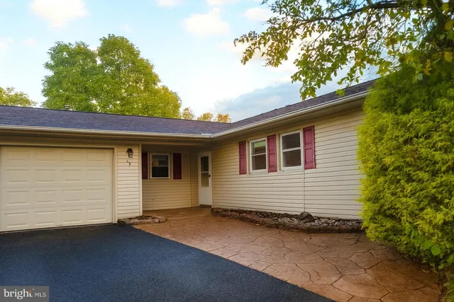 a backyard of a house