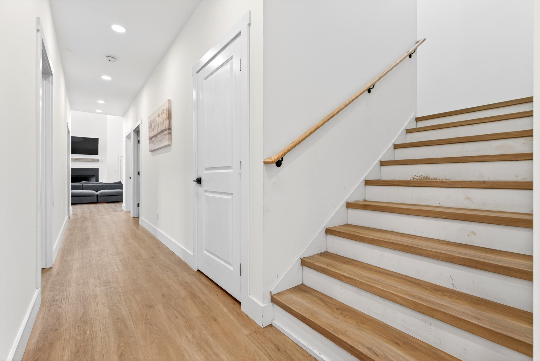 3485 Pinetree Circle Palmyra, TN 37142 - Photo 55 of 84 a view of entryway with wooden floor and staircase