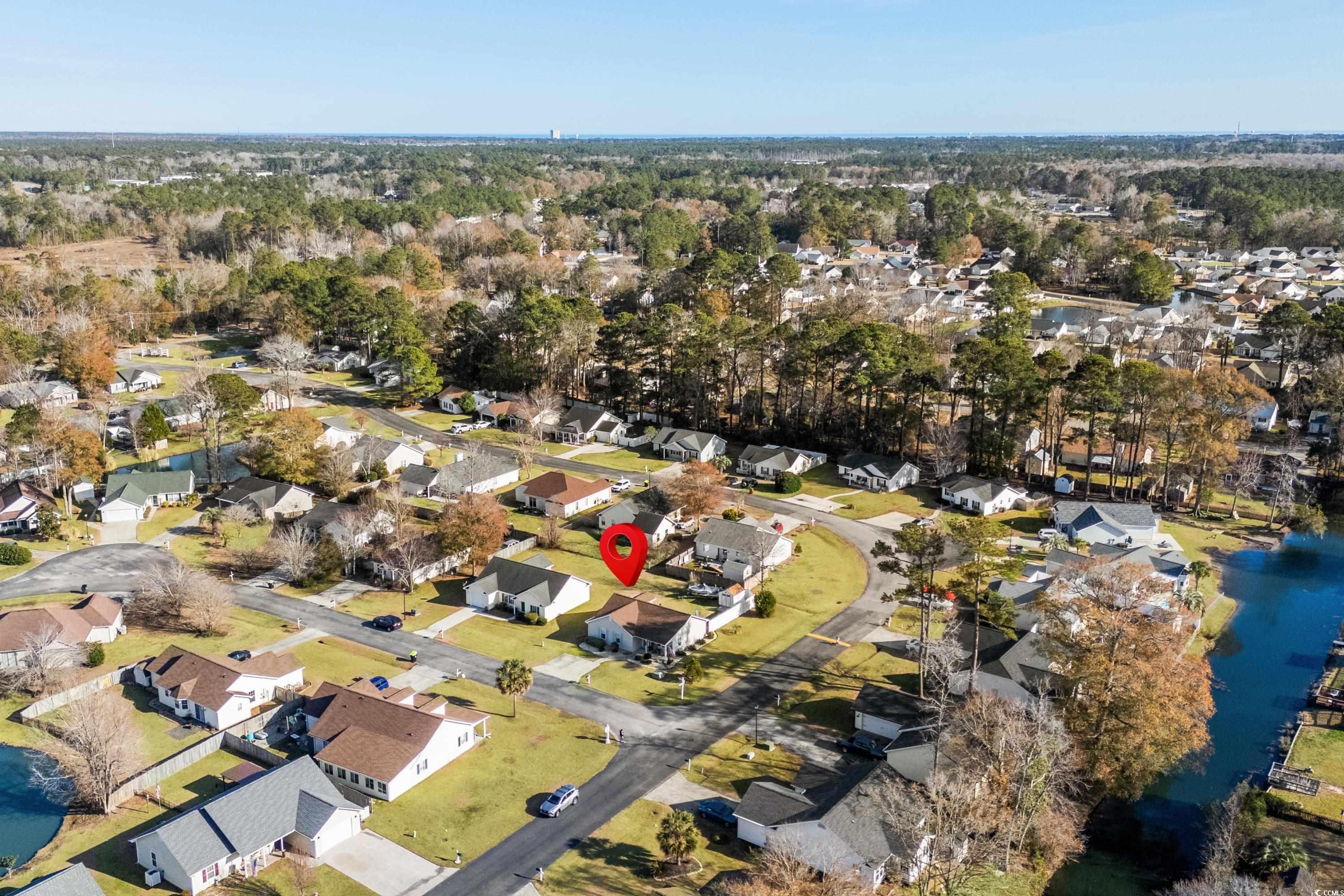 300 Kildare Court Myrtle Beach, SC 29588 - Photo 24 of 26 Aerial view with a water view