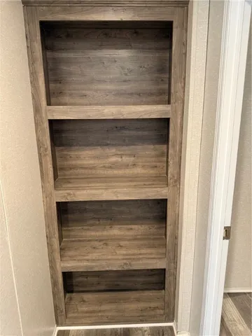 a close view of closet