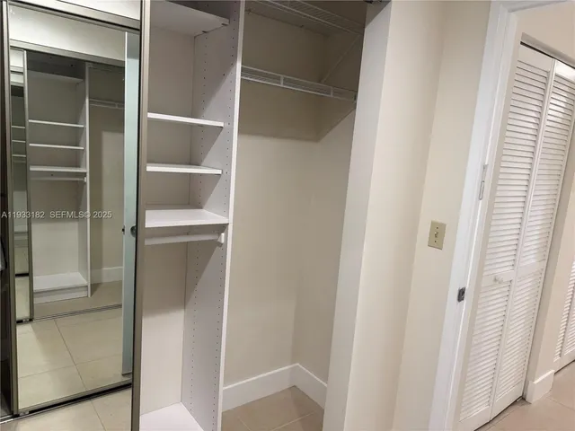 a view of walk in closet