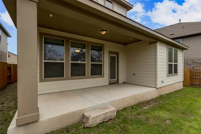 a house view with a garden space