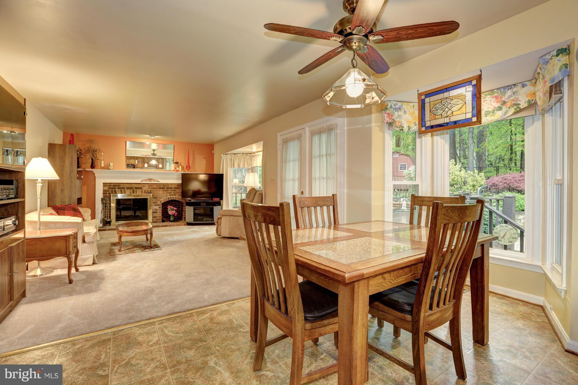 13408 Rippling Brook Drive Silver Spring, MD 20906 - Photo 16 of 30 Kitchen Tablespace area with Bay Window