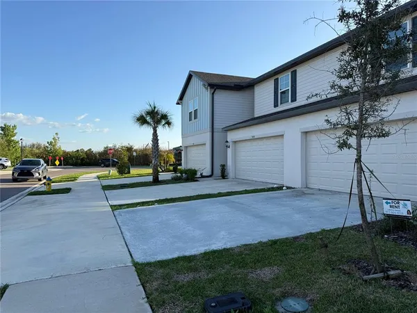 a view of a house with a patio