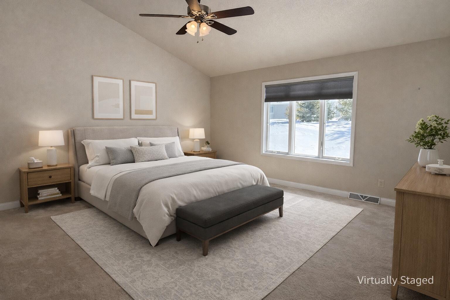 901 Hawthorne Court Manitowoc, WI 54220 - Photo 21 of 47 15.5 primary bedroom virtually staged