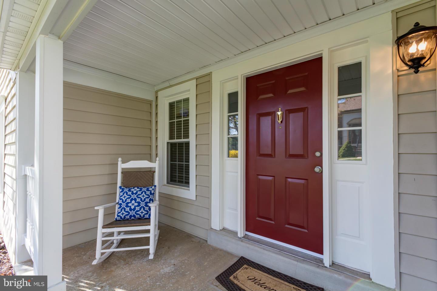 Welcoming front porch