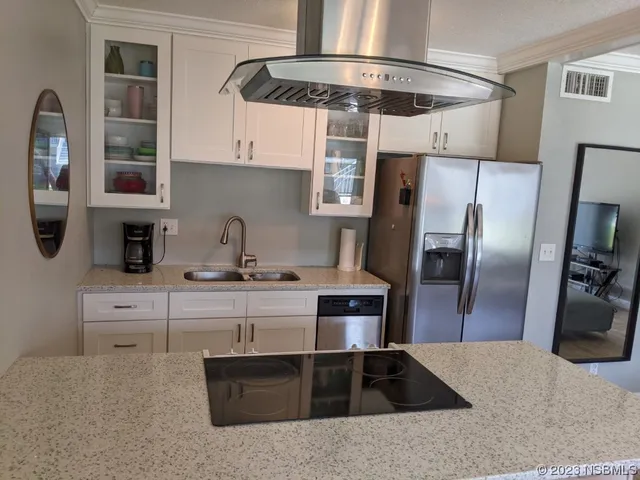 a close view of a sink