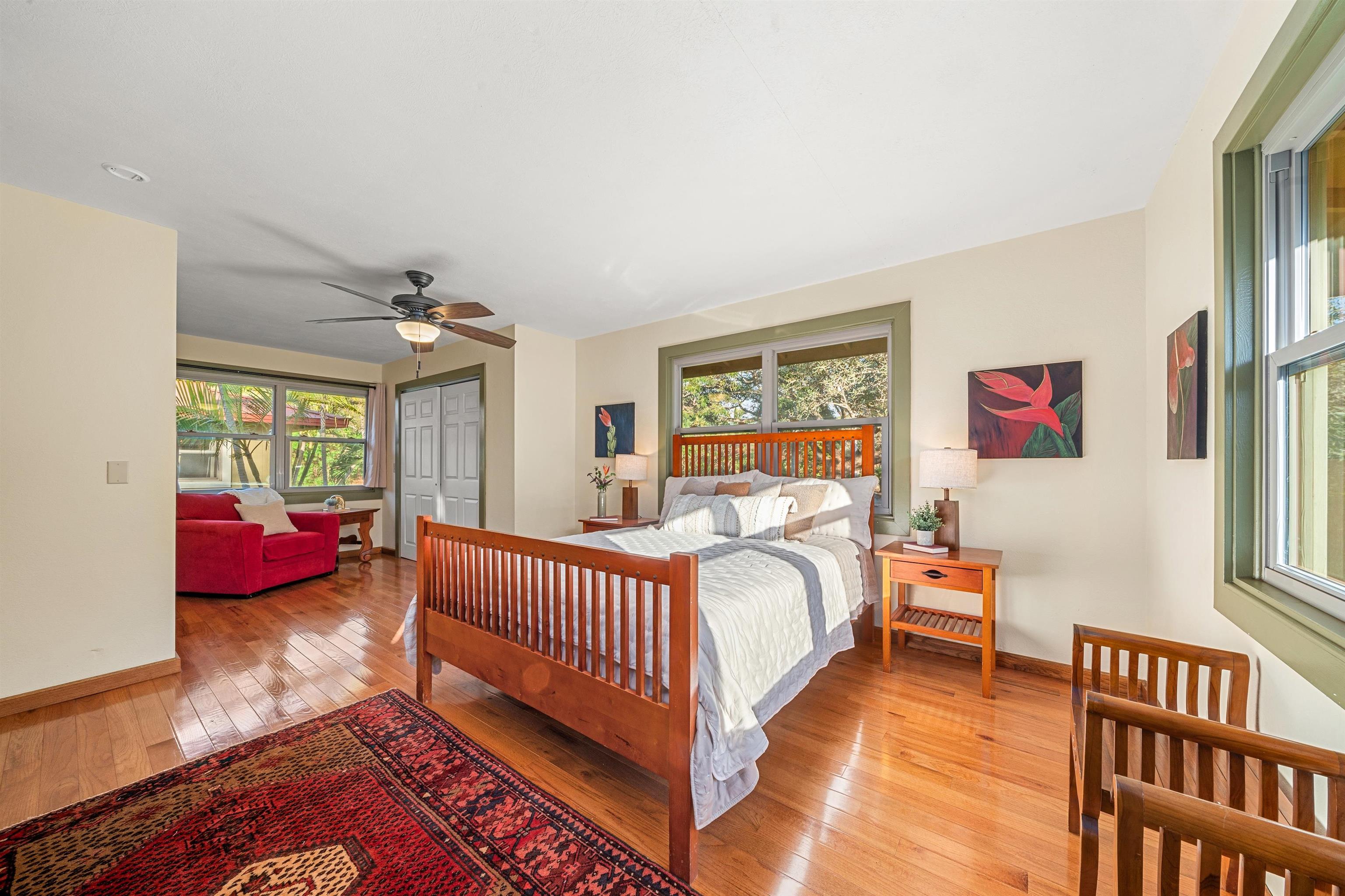 2944 Kalua Koi Road Maunaloa, HI 96770 - Photo 33 of 47 a bed room with a bed and a couch