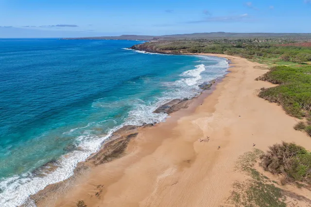 a view of an ocean beach