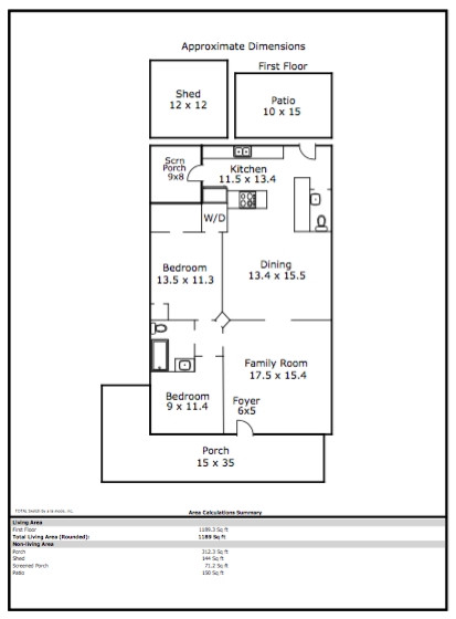 414 Frank Street Raleigh, NC 27604 - Photo 23 of 23 Floorplan