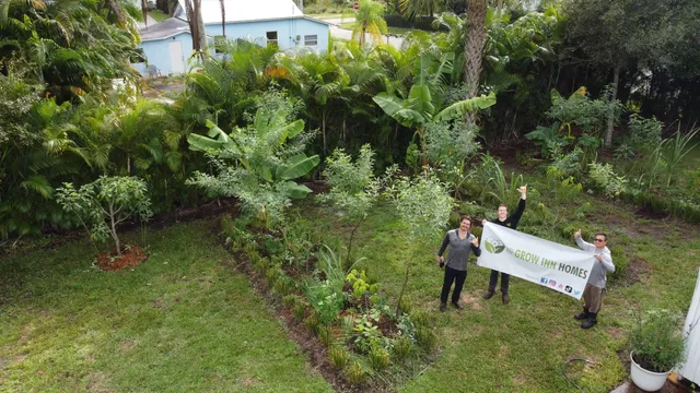 a view of a bench in a garden