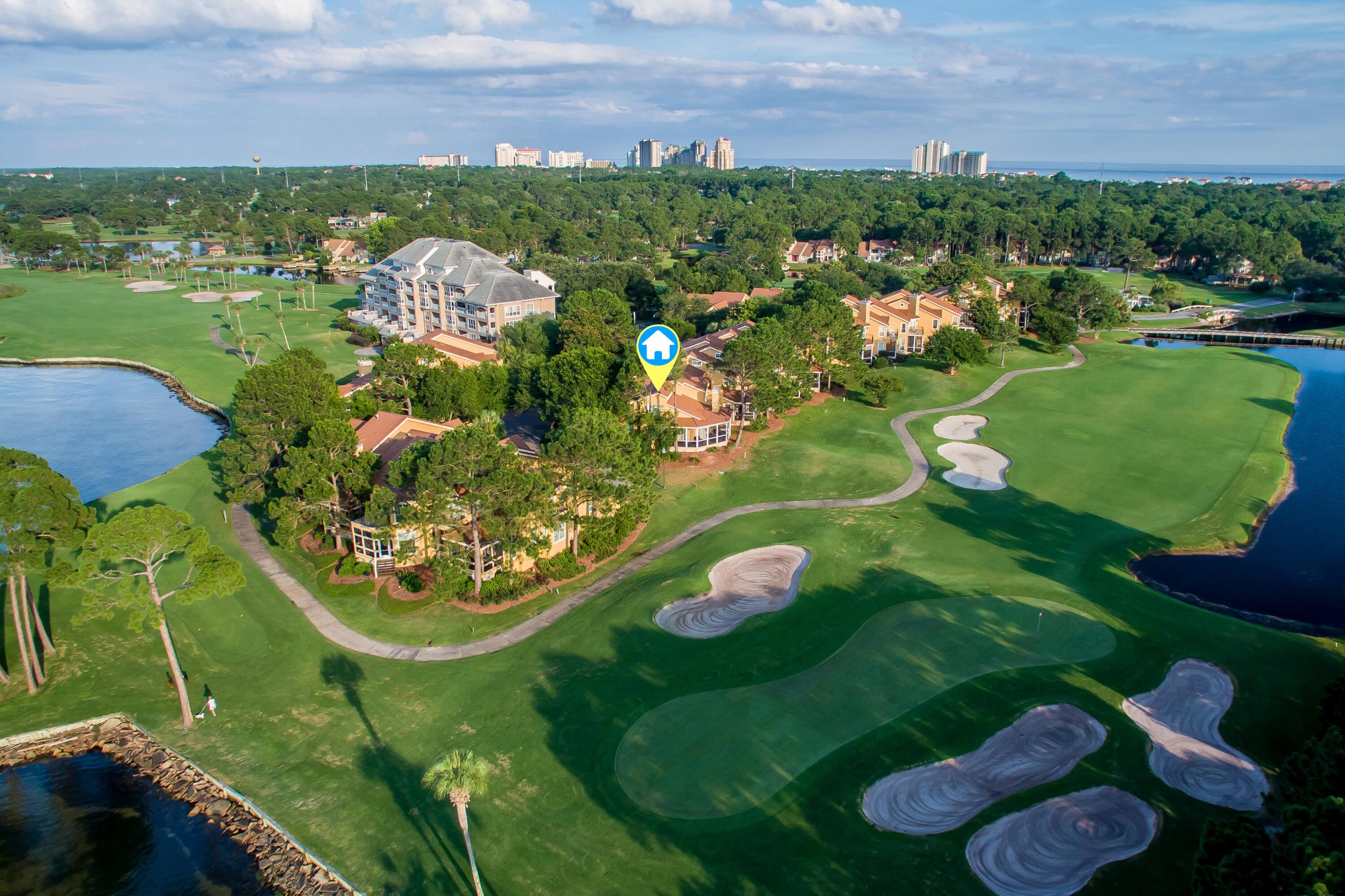 51 Vantage Point Miramar Beach, FL 32550 - Photo 60 of 64 an aerial view of a golf course with parking space