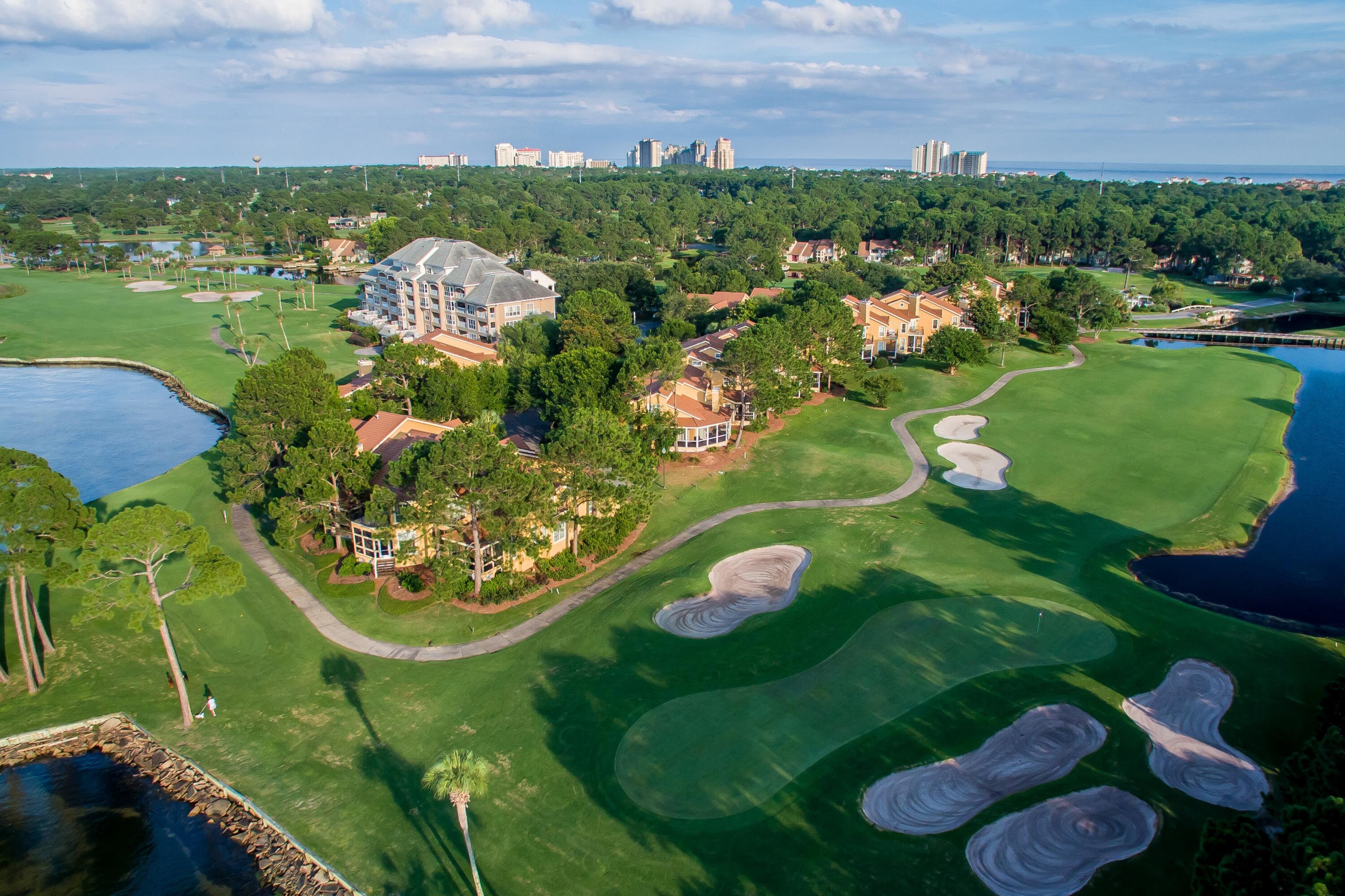 51 Vantage Point Miramar Beach, FL 32550 - Photo 61 of 64 an aerial view of a golf course with parking space