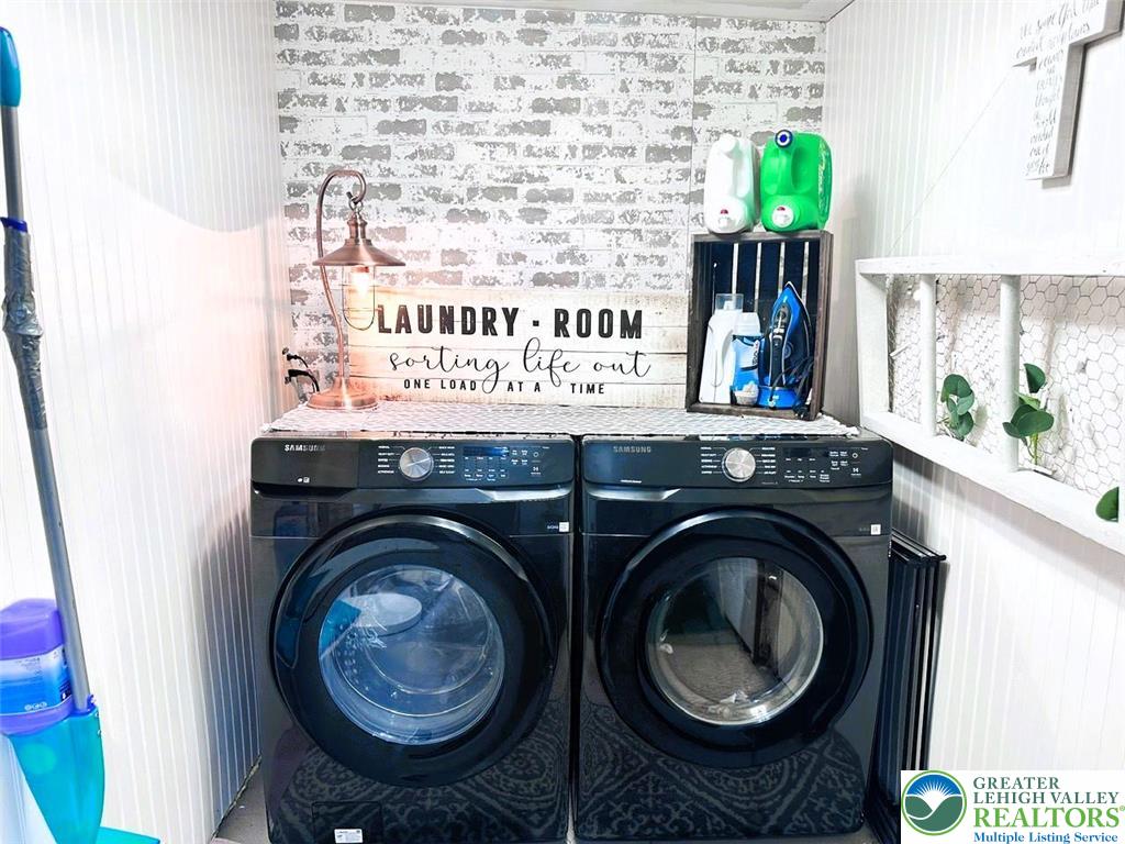 1250 Myrtle Road Walnutport, PA 18088 - Photo 9 of 30 a utility room with dryer and washer