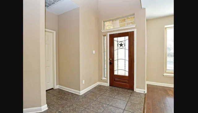 a view of an entryway door