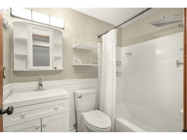 a backyard of a house with seating space