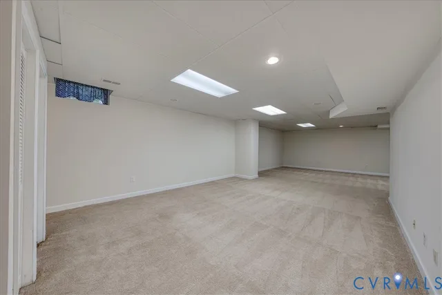 a view of an empty room