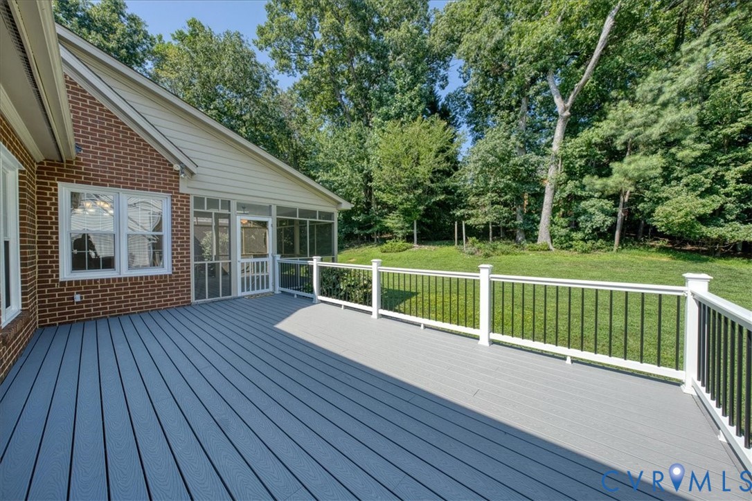 1813 Gildenborough Court Midlothian, VA 23113 - Photo 44 of 46 a view of deck with wooden floor and fence