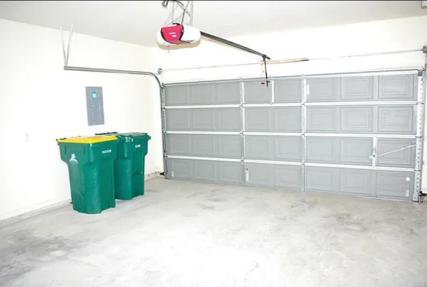 a room with cabinets and a wooden floor