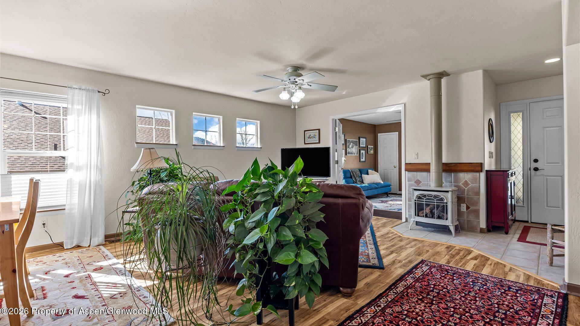 606 Lariat Loop New Castle, CO 81647 - Photo 5 of 27 a living room with furniture and a potted plant