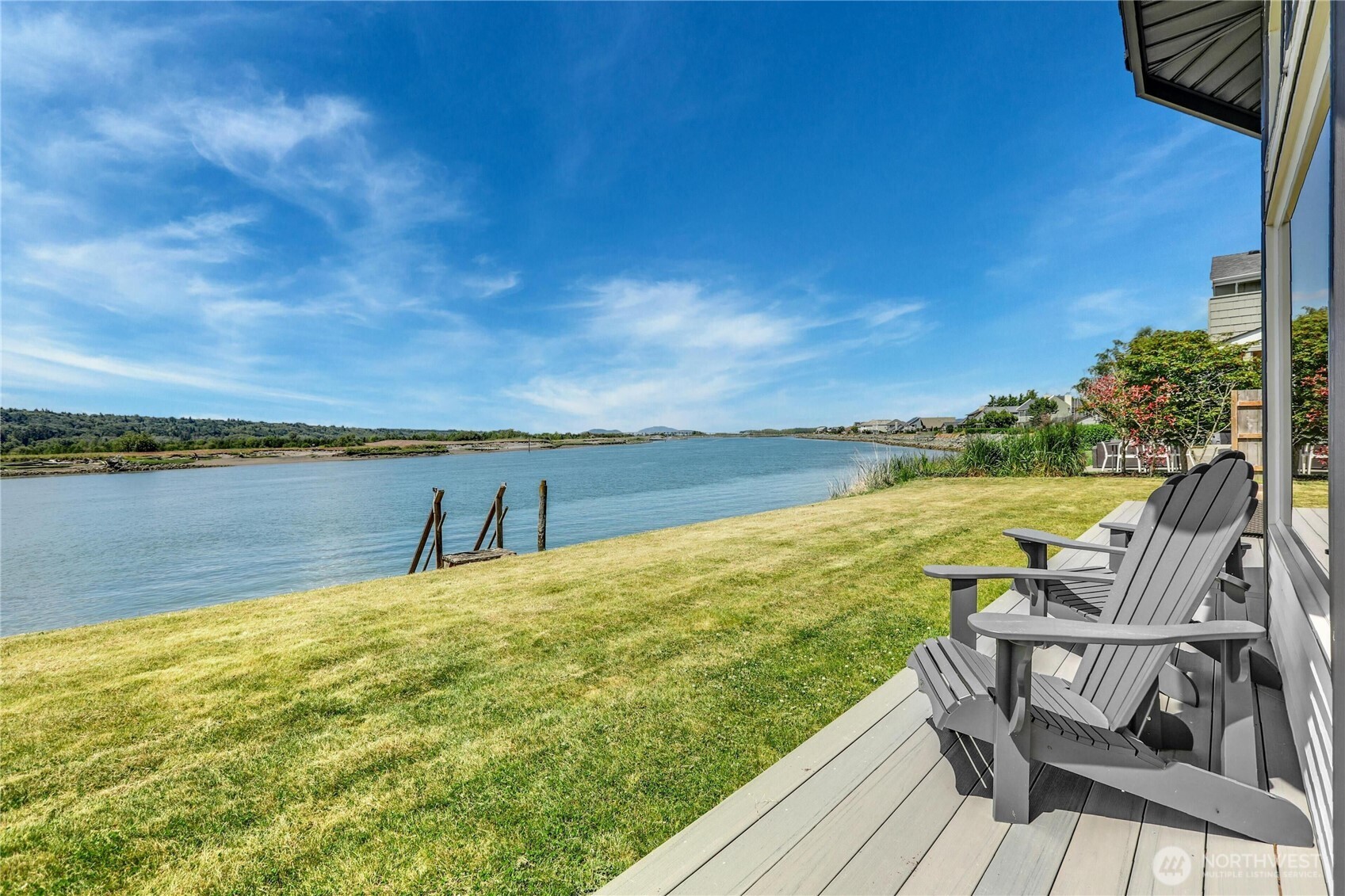 14938 Channel Lane La Conner, WA 98257 - Photo 26 of 40 a view of an ocean from a balcony