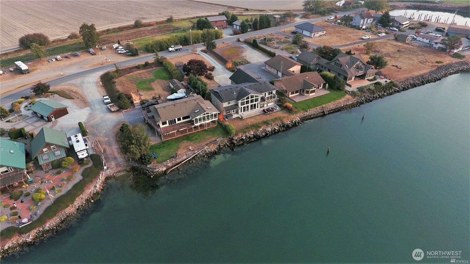 14938 Channel Lane La Conner, WA 98257 - Photo 27 of 40 an aerial view of residential houses with outdoor space