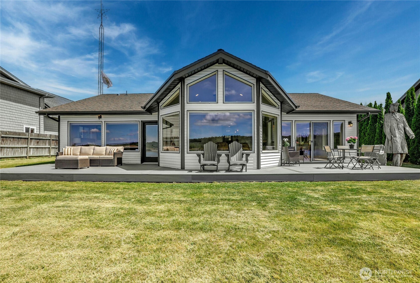 14938 Channel Lane La Conner, WA 98257 - Photo 3 of 40 a view of a swimming pool with outdoor seating