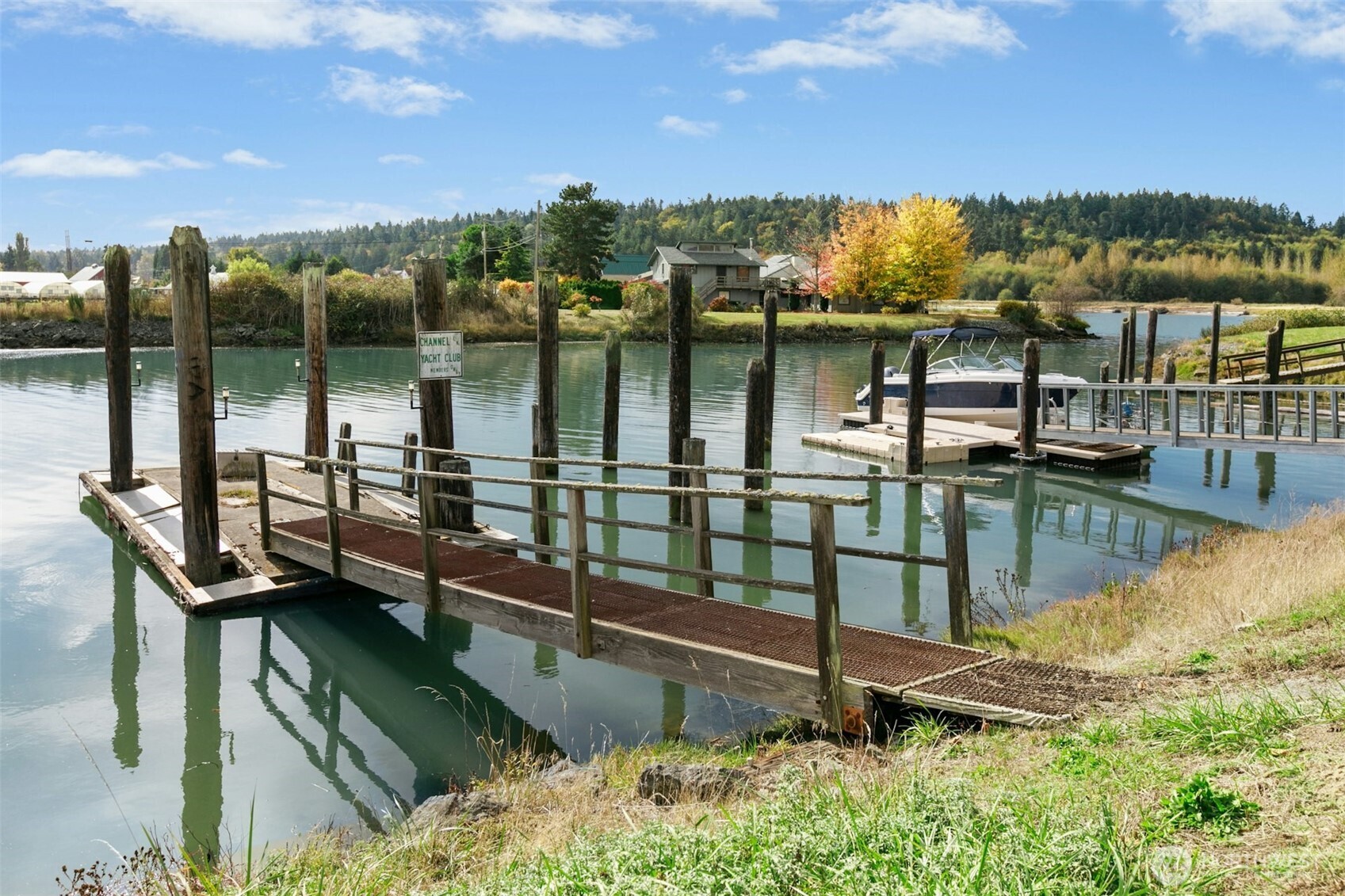 14938 Channel Lane La Conner, WA 98257 - Photo 36 of 40 a view of a lake with a house