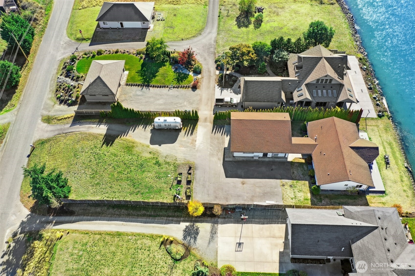14938 Channel Lane La Conner, WA 98257 - Photo 38 of 40 an aerial view of house with yard