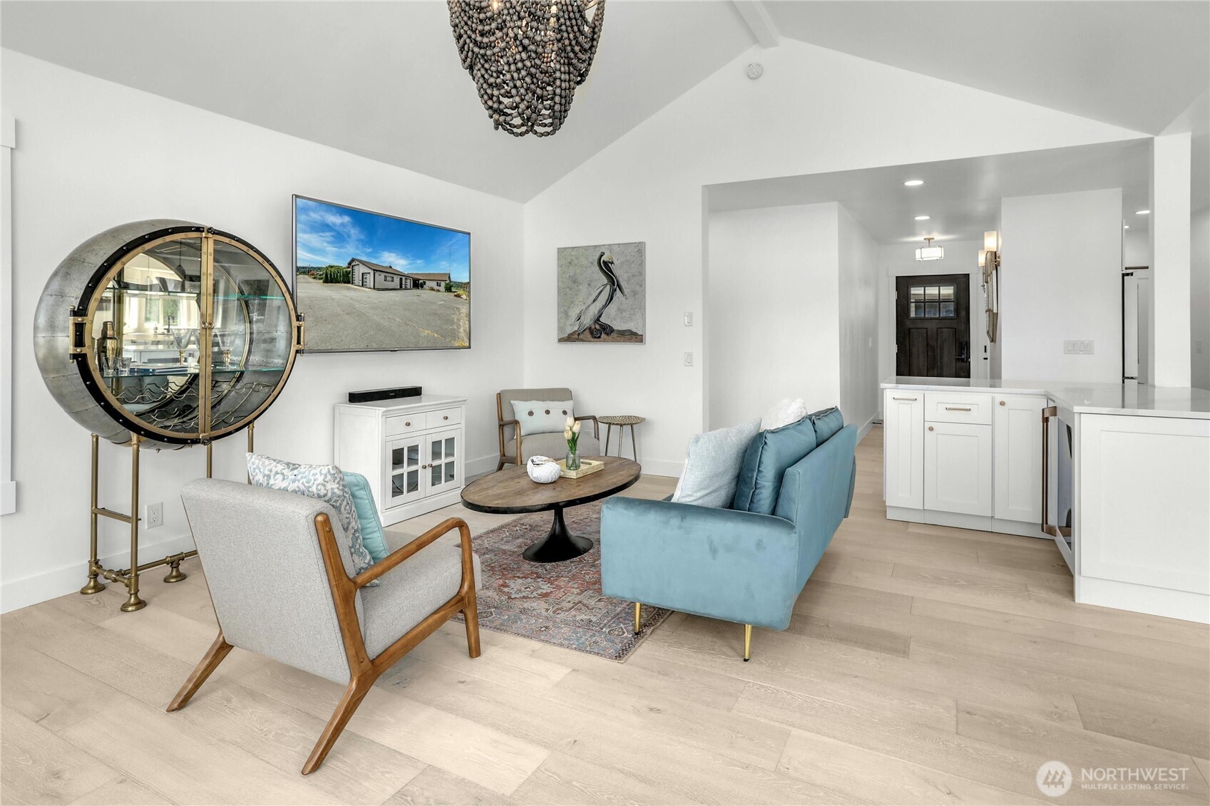 14938 Channel Lane La Conner, WA 98257 - Photo 10 of 40 a living room with furniture and a mirror