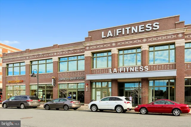 a building with parking space