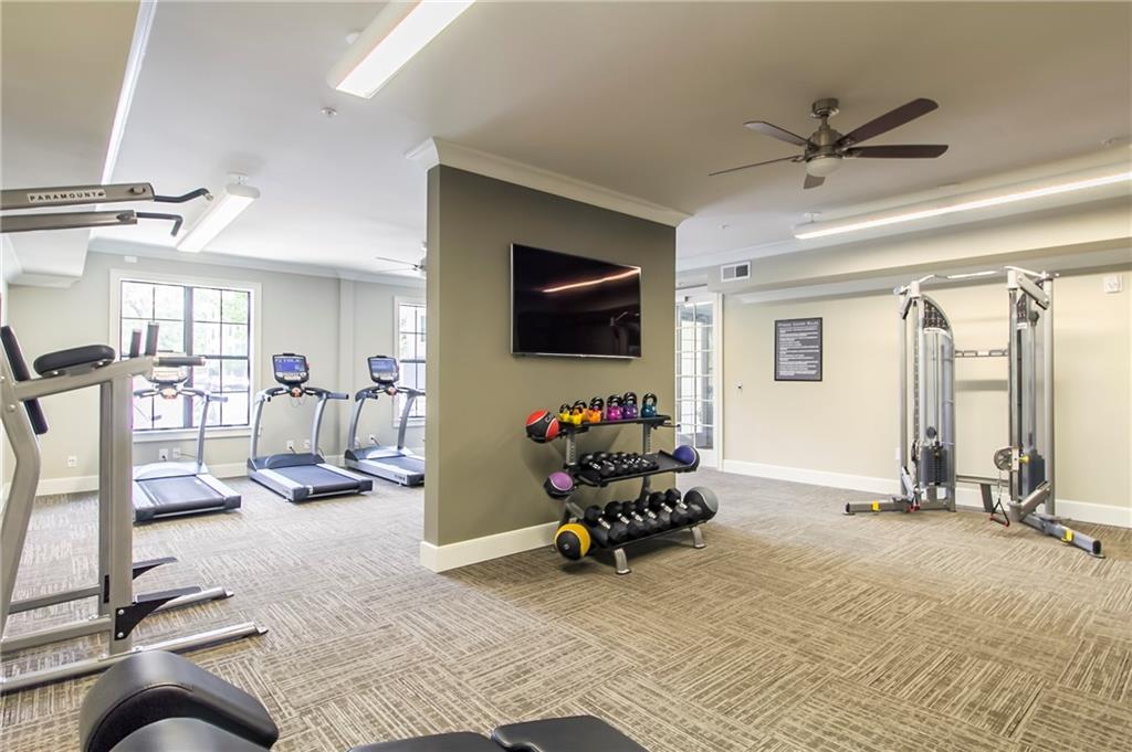 4011 Roswell Road, Unit 2311 Atlanta, GA 30342 - Photo 32 of 39 a view of a room with gym equipment