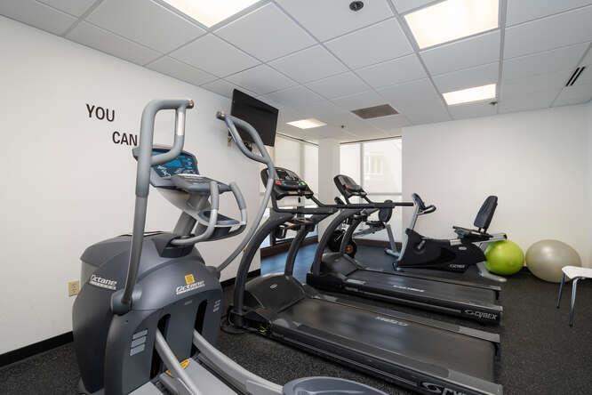 110 Park Road, Unit 108 Burlingame, CA 94010 - Photo 23 of 27 a view of a room with gym equipment
