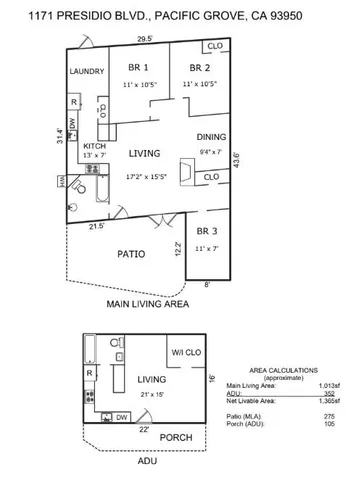 $1,182,000 | 1171 Presidio Boulevard, Pacific Grove, CA 93950