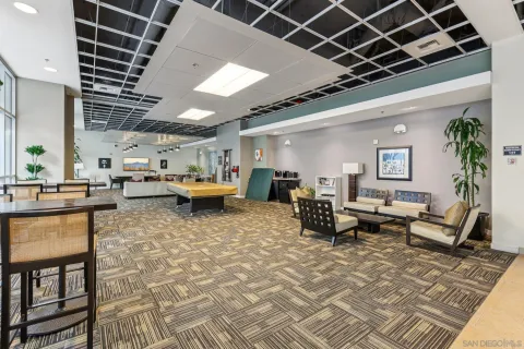 a view of outdoor space with seating