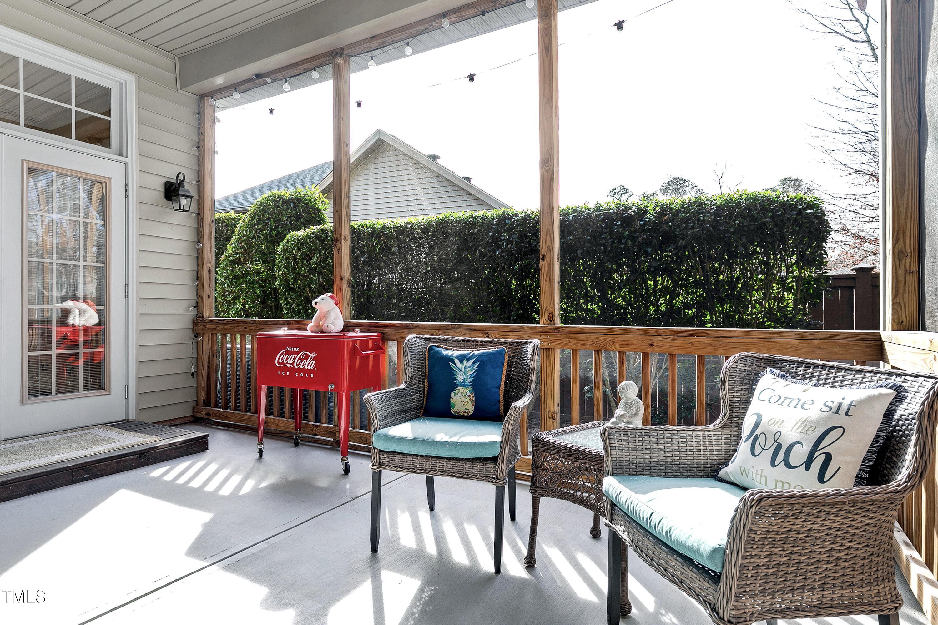 6115 Leesburg Lane Raleigh, NC 27617 - Photo 21 of 46 a view of a two chairs on the roof deck