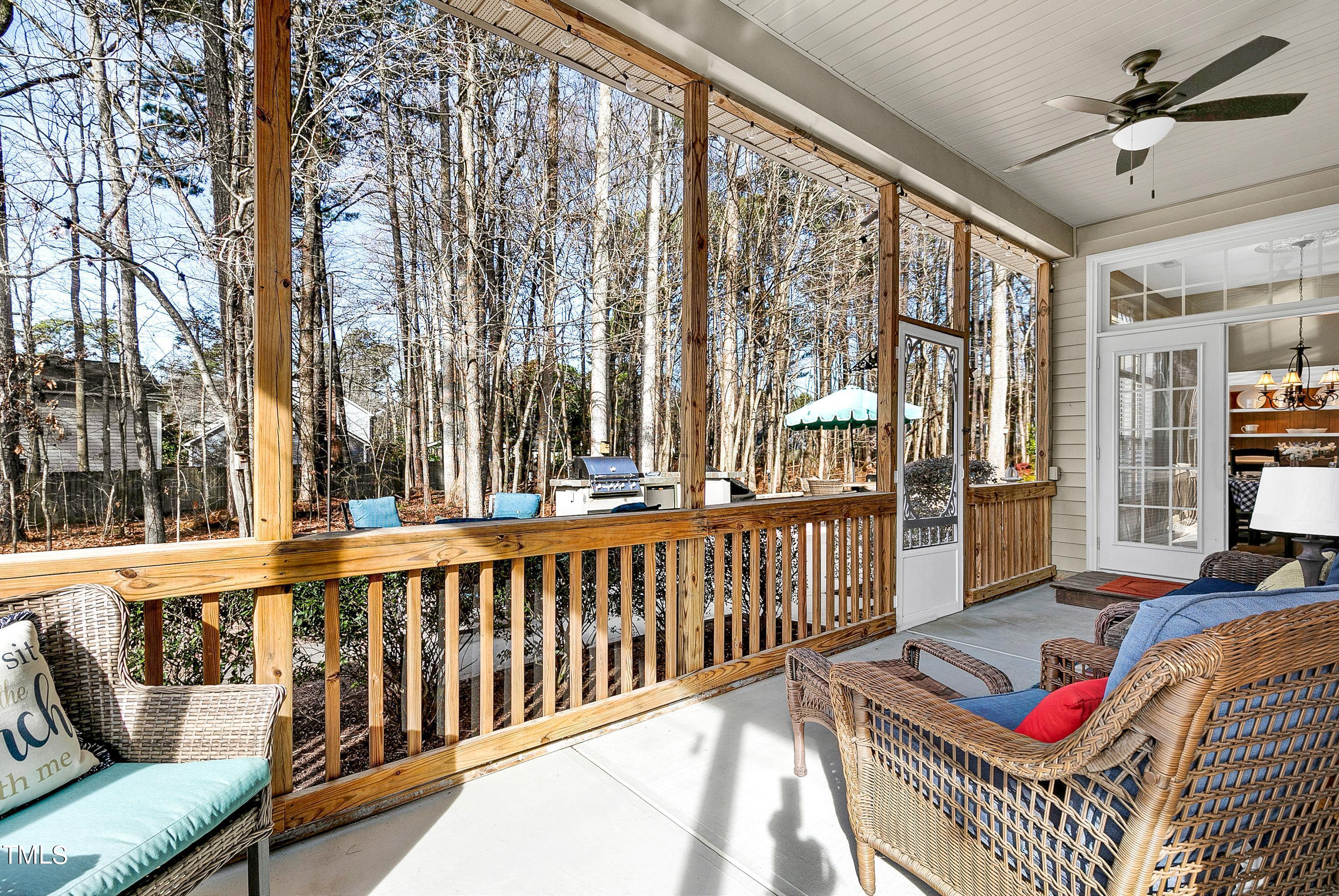 6115 Leesburg Lane Raleigh, NC 27617 - Photo 23 of 46 a view of a porch with furniture