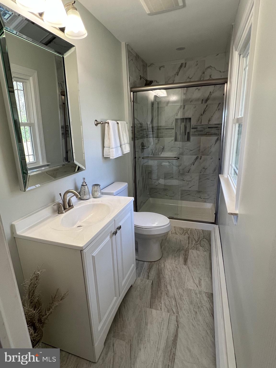 2101 Round Hill Road Fallston, MD 21047 - Photo 9 of 25 GORGEOUS SHOWER WITH CUSTOM TILEWORK AND NICHE