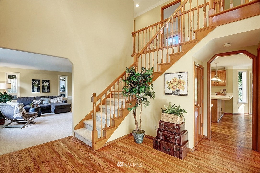 220 174th Street Southwest Bothell, WA 98012 - Photo 2 of 35 a view of entryway and hall with wooden floor