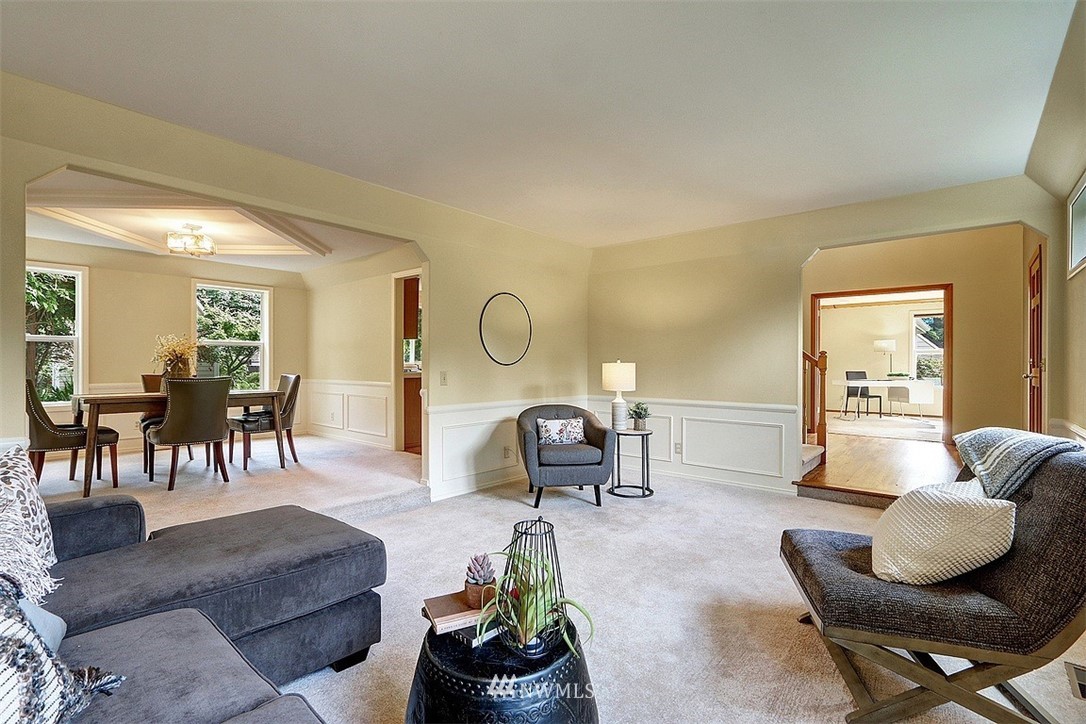 220 174th Street Southwest Bothell, WA 98012 - Photo 12 of 35 a living room with furniture and a large window