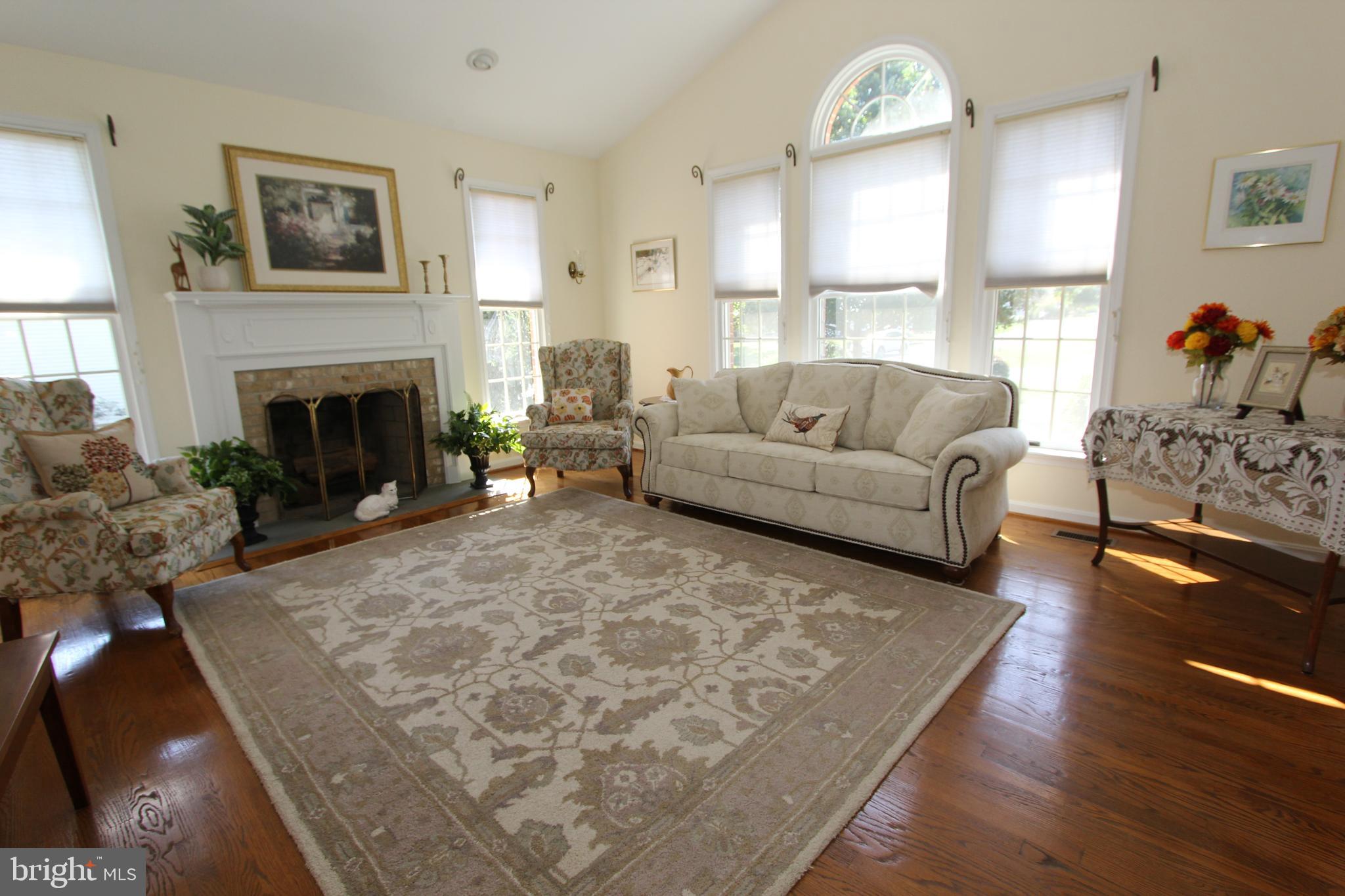 6670 Springhill Drive Frederick, MD 21702 - Photo 29 of 98 a living room with furniture a fireplace and a large mirror