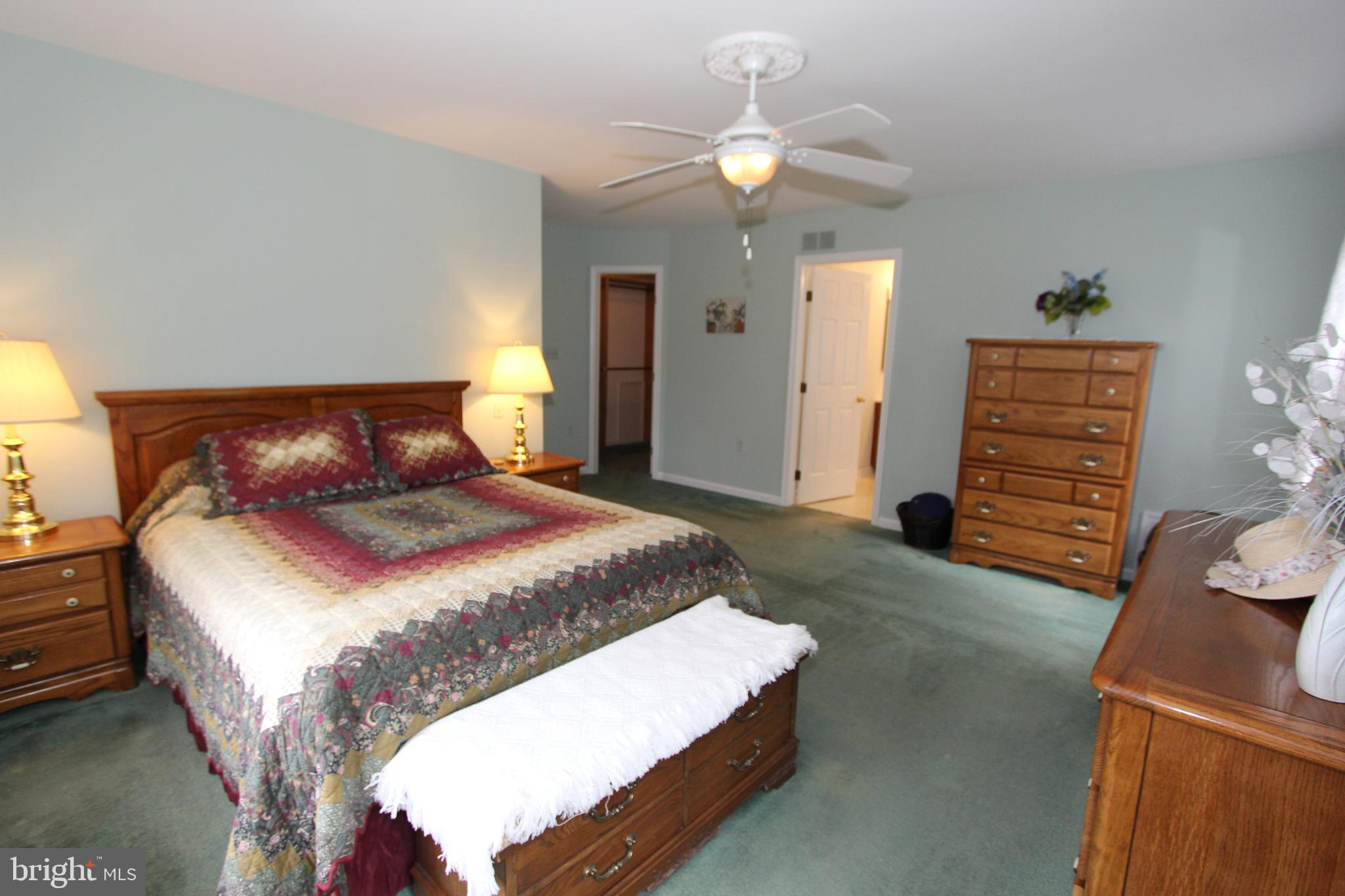 6670 Springhill Drive Frederick, MD 21702 - Photo 38 of 98 a bedroom with a bed and a chandelier
