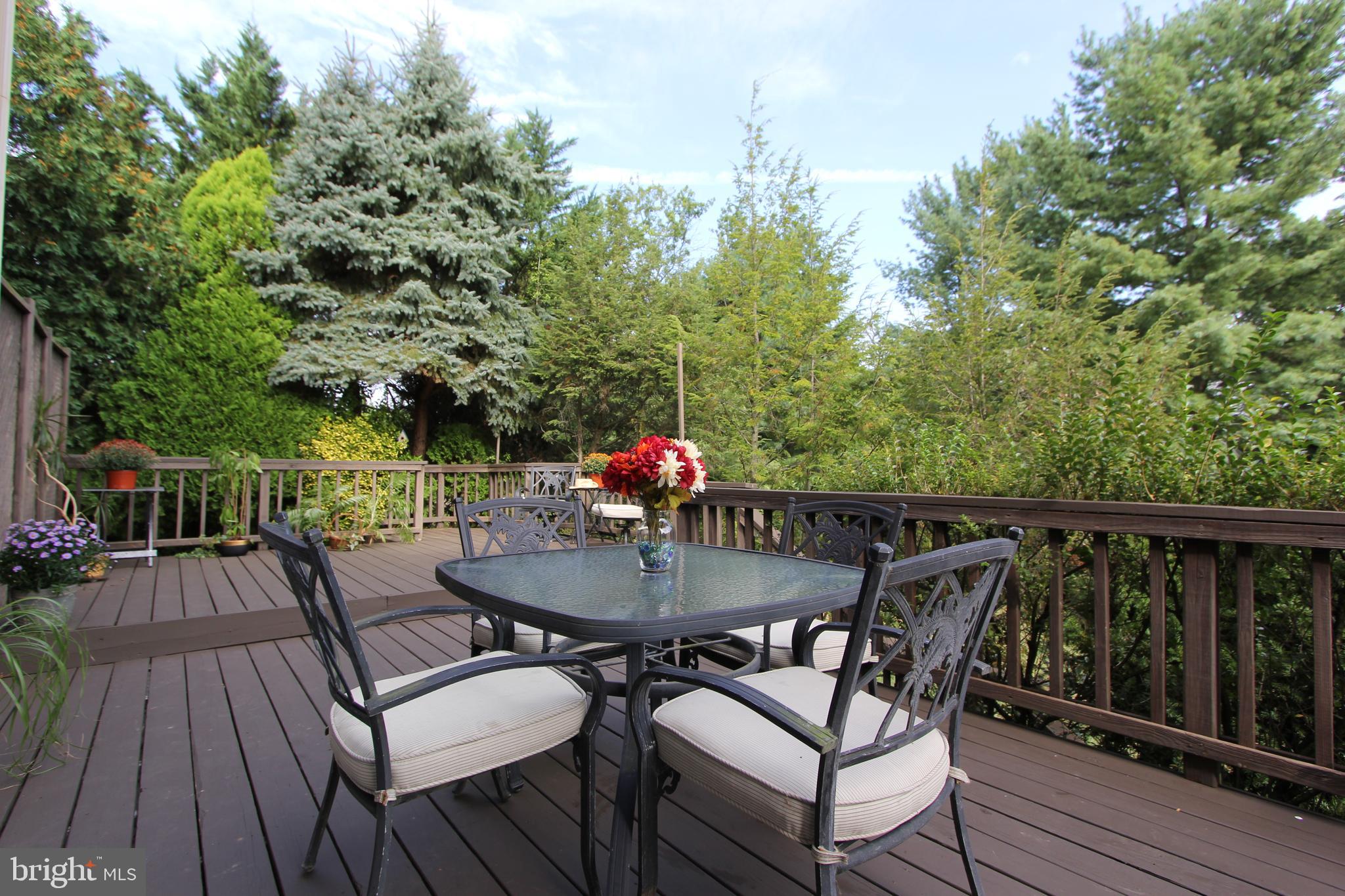6670 Springhill Drive Frederick, MD 21702 - Photo 62 of 98 a balcony with wooden floor table and chairs