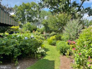 60 East Clearfield Road Havertown, PA 19083 - Photo 46 of 57 a view of a garden with plants and wooden fence