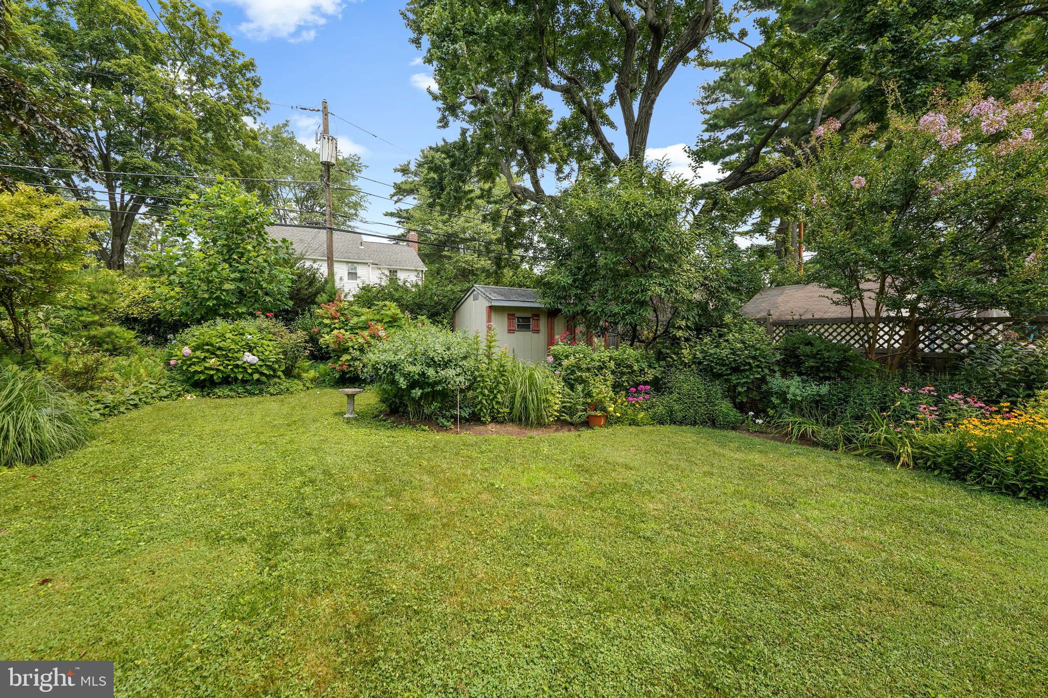 60 East Clearfield Road Havertown, PA 19083 - Photo 47 of 57 a view of a big yard with plants and large trees