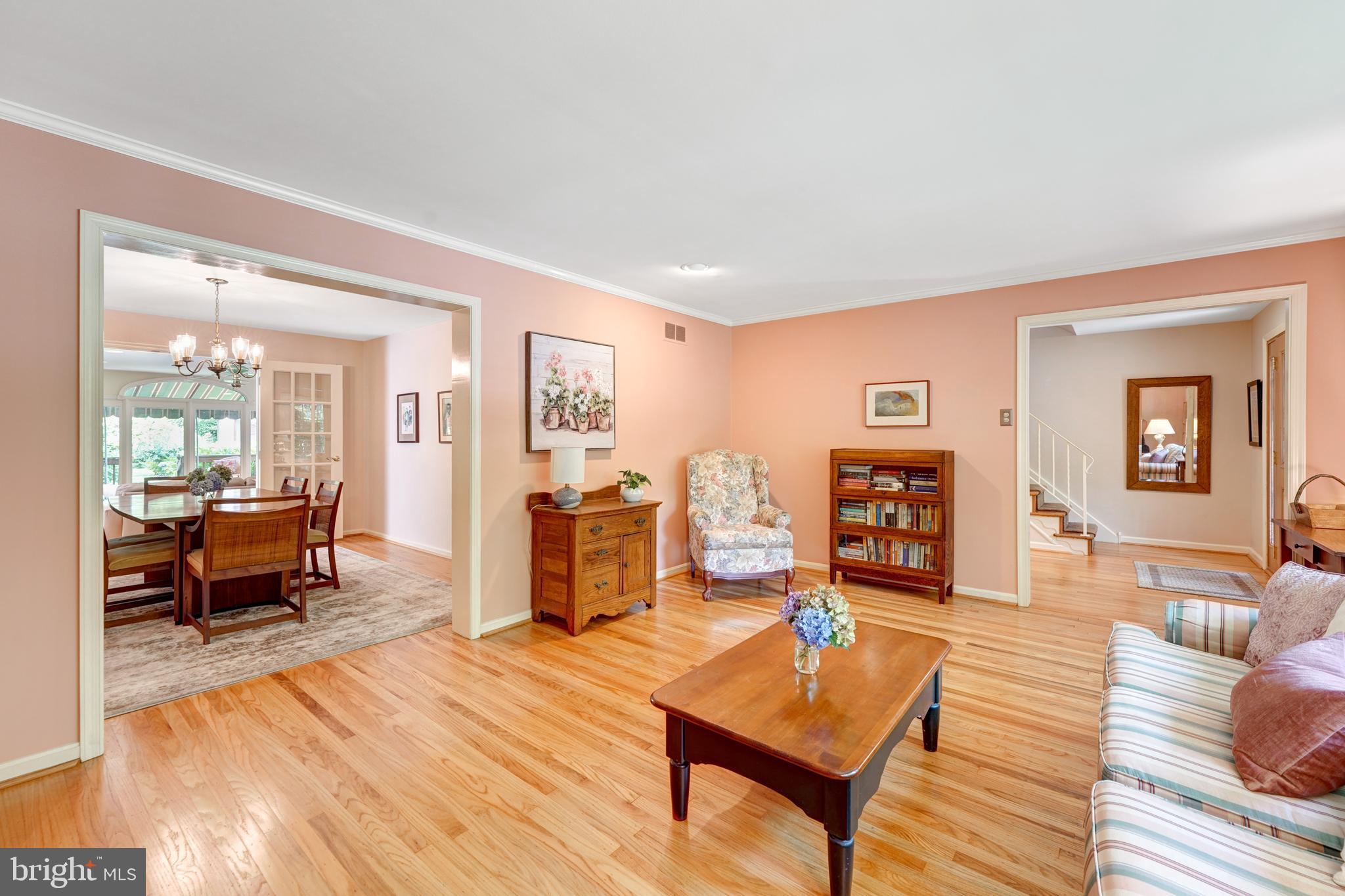 60 East Clearfield Road Havertown, PA 19083 - Photo 9 of 57 a living room with furniture and wooden floor