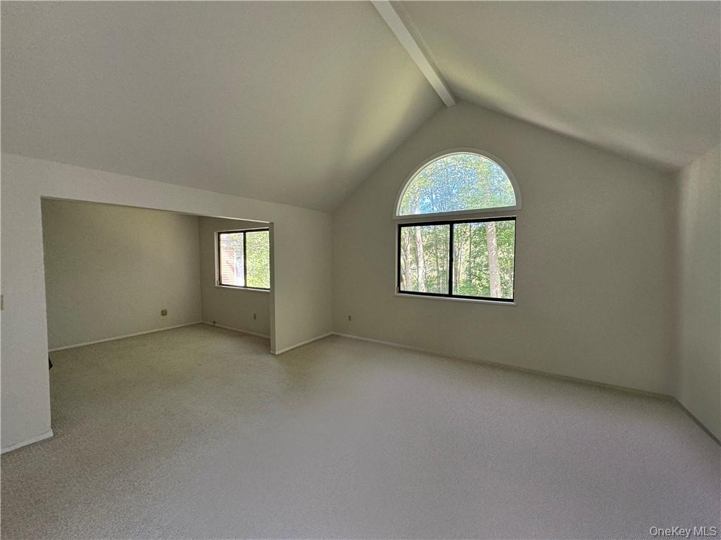 17 Rambling Brook Road Chappaqua, NY 10514 - Photo 13 of 32 Extraordinarily spacious en suite primary bedroom with dramatic vaulted ceiling has adjacent room that could be used for home office/nursery/fitness room