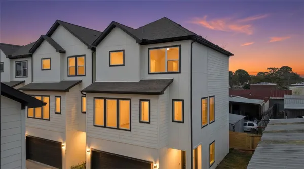a front view of a house with a porch