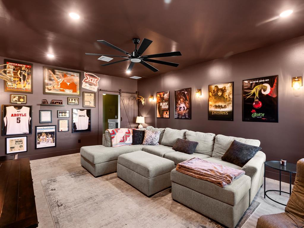 170 Proctor Lane Decatur, TX 76234 - Photo 26 of 34 Media room inside the shop