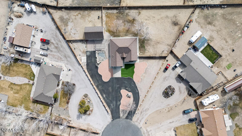 1060 Penelope Drive Fallon, NV 89406 - Photo 31 of 32 an aerial view of a house with table and chairs